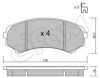 CIFAM 822-399-0 Brake Pad Set, disc brake